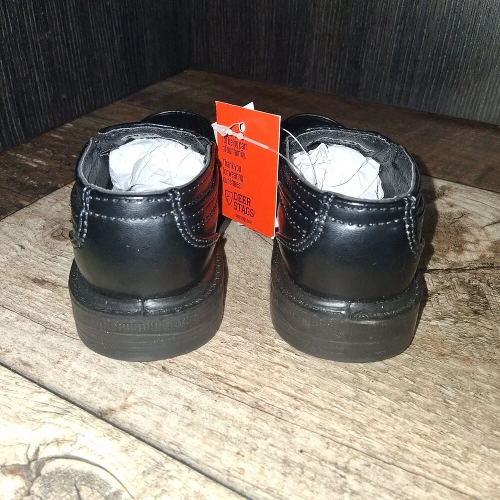 Deer Stags Toddler Brian Dress Comfort Slip-On Loafer Black Size 6TW